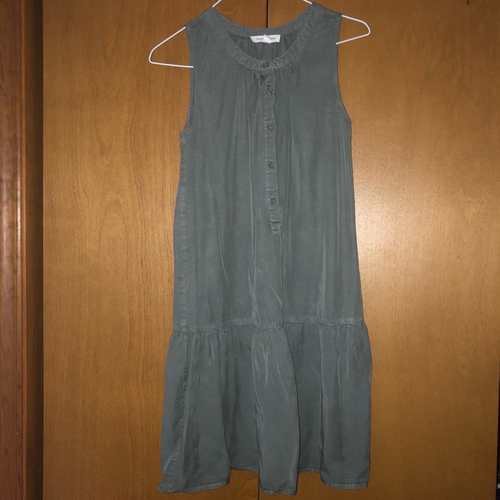 Green Button Up Dress